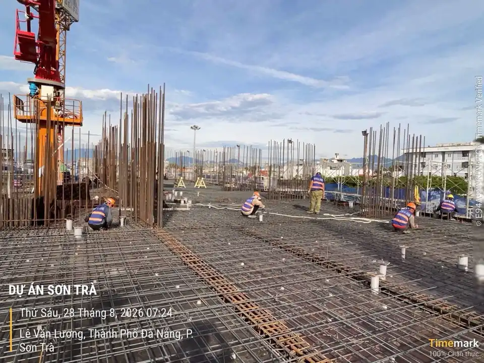Tiến độ thi công — minh chứng rõ ràng nhất cho một cam kết