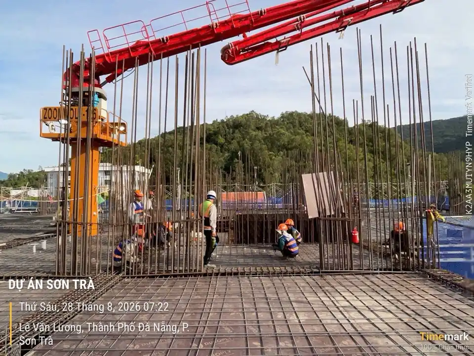 Tiến độ thi công — minh chứng rõ ràng nhất cho một cam kết